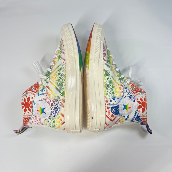 Converse‎ Chuck Taylor Pride Bandana Family Unity Hi Tops Mens 9.5 / Womens 11.5 - Picture 13 of 14